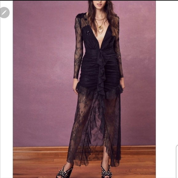 🍋For Love and Lemons Daisy Lace Midi Dress - Picture 2 of 16